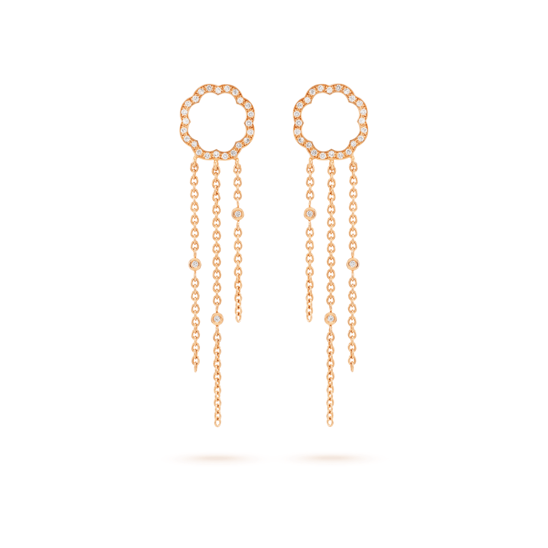 Arty MIMOSA rose gold Earrings 54 Diamonds