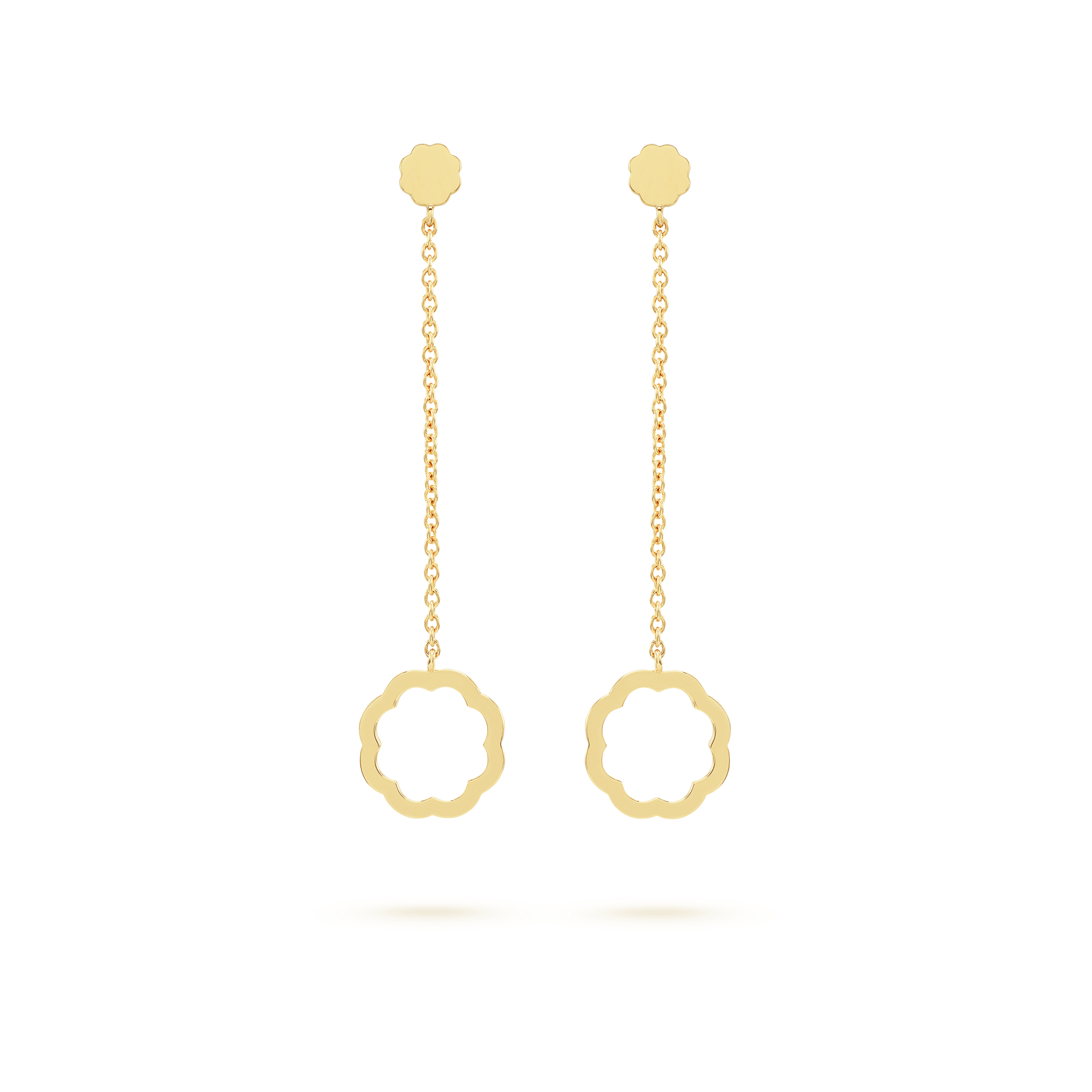 Minimalist MIMOSA gold Earrings