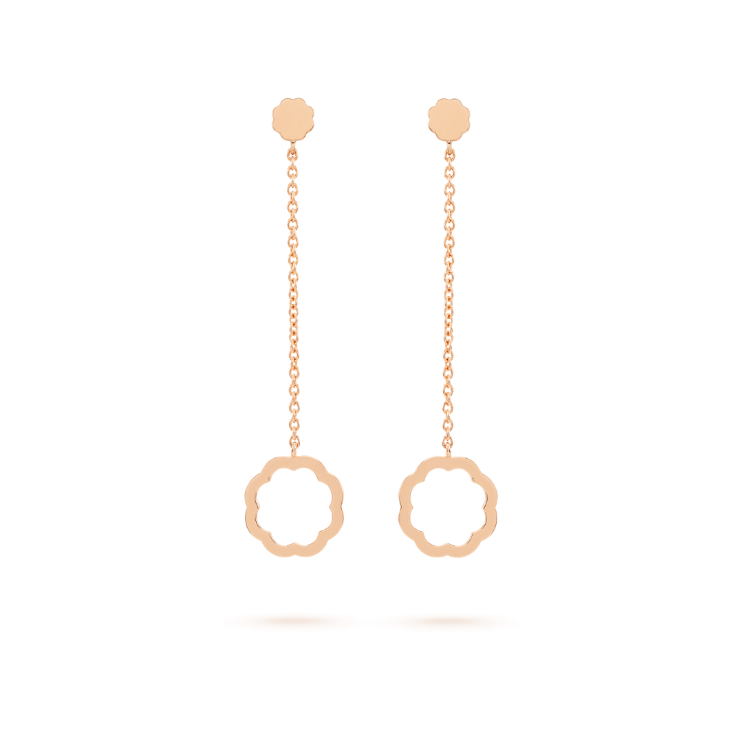 Minimalist MIMOSA rose gold Earrings