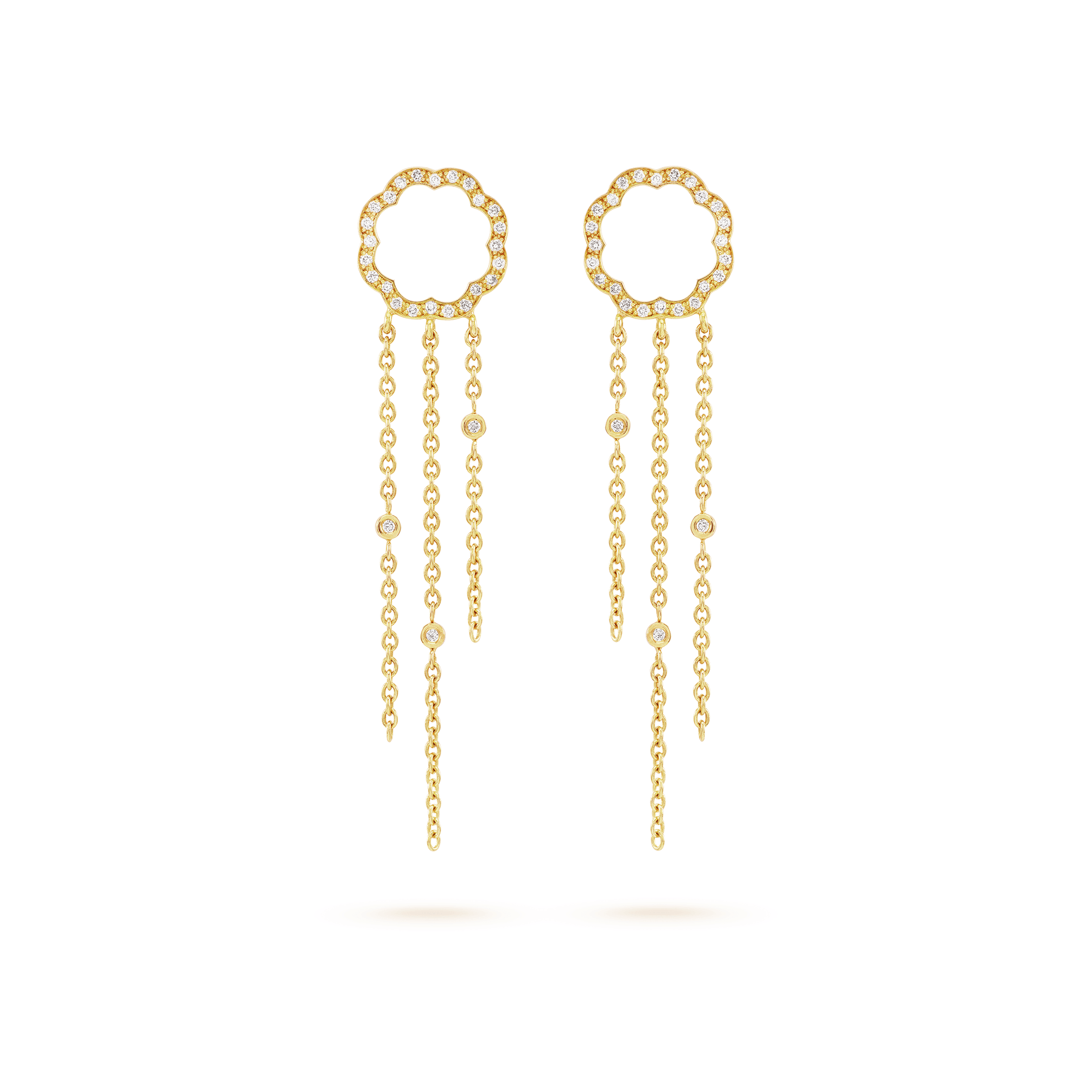 Arty MIMOSA gold Earrings 54 Diamonds