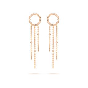 Arty MIMOSA rose gold Earrings 54 Diamonds