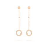 Classic MIMOSA rose gold Earrings 4 Diamonds
