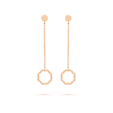 Minimalist MIMOSA rose gold Earrings