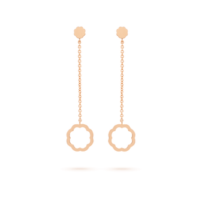 Minimalist MIMOSA rose gold Earrings