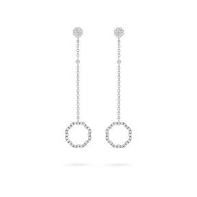 MIMOSA white gold Earrings 68 Diamonds
