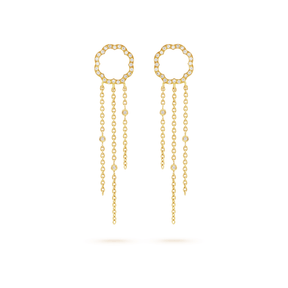 Arty MIMOSA gold Earrings 54 Diamonds